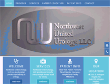 Tablet Screenshot of nwunitedurology.com